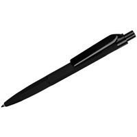 Ручка пластиковая черная из пластика шариковая Prodir QS30 PRP софт-тач