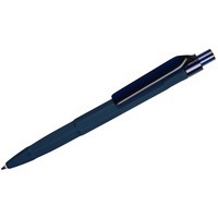 Ручка пластиковая темно-синяя из пластика шариковая Prodir QS30 PRT софт-тач