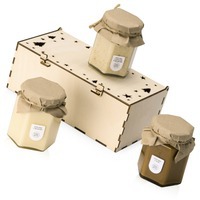 Фотка Подарочный съедобный набор Trio Creme с медом от бренда Eat & Bite