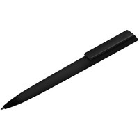 Ручка черная из пластика soft-touch шариковая Taper