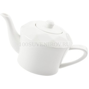 Фото Белый чайник из фарфора DIAMANTE BIANCO
