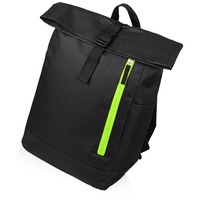 Рюкзак-мешок «Hisack», черный/зеленое яблоко