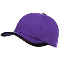 Бейсболка Bizbolka Honor, фиолетовая с черным кантом