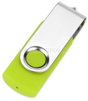 Фото Подарочный набор зеленый из пластика Vision Pro Plus soft-touch с флешкой, ручкой и блокнотом А5
