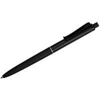 Ручка черная из пластика soft-touch шариковая Plane