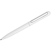 Ручка белая из металла ическая шариковая SKATE