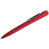Ручка металлическая IQ с флешкой, 4 GB, красный/хром, металл
