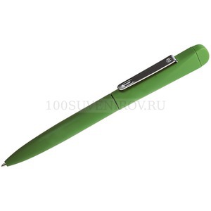 Фото Металлическая ручка IQ с флешкой, 4 GB, зеленый/хром, металл