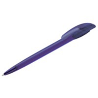 Ручка шариковая фиолетовая из пластика GOLF LX, прозрачный