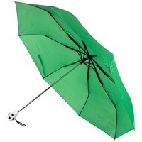 Зонт складной зеленый из нейлона FOOTBALL, механический