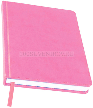 Фото Недатированный ежедневник розовый BLISS, А5, белый блок, без обреза
