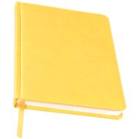 Ежедневник недатированный желтый BLISS, А5, белый блок, без обреза