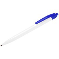 8, ручка пластиковая N шариковая, белый/синий