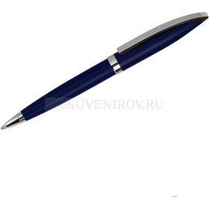 Фото Темно-синяя ручка из металла ORIGINAL MATT шариковая, хром