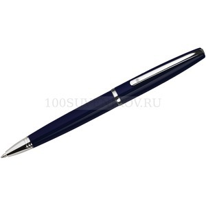Фото Темно-синяя ручка из металла DELICATE шариковая, хром