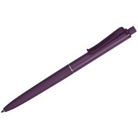 Ручка фиолетовая из пластика soft-touch шариковая Plane