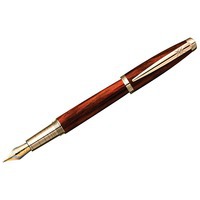 Ручка перьевая «Majestic», коричневый/черный/золотистый