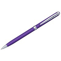Ручка шариковая «Slim» с кристаллом, фиолетовый/серебристый
