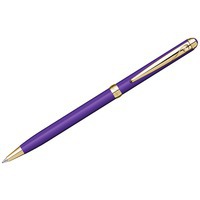 Ручка шариковая «Slim» с кристаллом, фиолетовый/золотистый