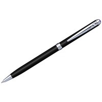 Ручка шариковая «Slim» с кристаллом, черный/серебристый