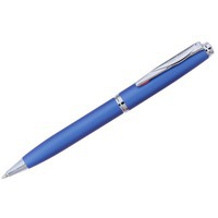 Солидная шариковая ручка GAMME CLASSIK с корпусом из латуни и фирменным логотипом на клипе в подарочной коробоке, 1,1 х 1,5 х 14,2 см, синие чернила