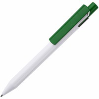 Фото Ручка шариковая Zen, белый/зеленый, пластик