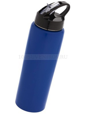 Фото Спортивная бутылка синяя из металла MOIST