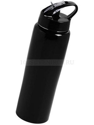 Фото Спортивная бутылка черная из пластика MOIST