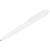 Ручка белая из пластика овая трехгранная шариковая LATEEN