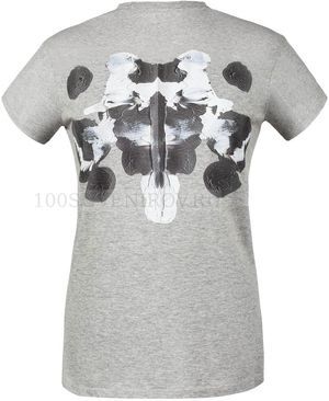 Фото Женская футболка серая меланж "ПОДСОЗНАТЕЛЬНОСТЬ" для шелкографии, размер M