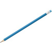 Акварельный карандаш простой Hand Friend с ластиком, голубой