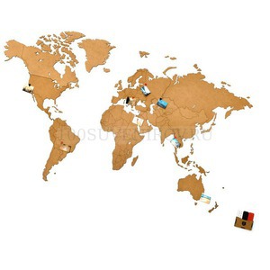      WORLD MAP WALL DECORATION BIG