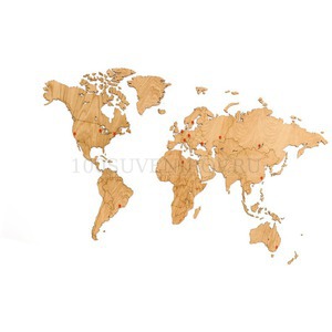      WORLD MAP WALL DECORATION EXCLUSIVE