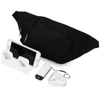 Набор подарочный белый из полиэстера VIRTUALITY с 3D очками, наушниками, зарядным устройством и сумкой