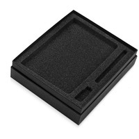 Коробка подарочная черная SMOOTH L для ручки, флешки и блокнота А5