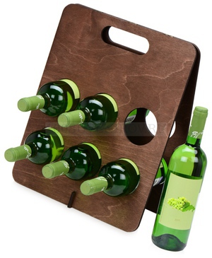 Фото Красно-коричневая подставка под винные бутылки GROOT