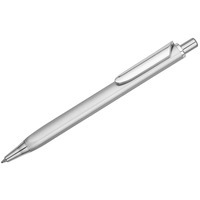 Ручка трехгранная серебристая из пластика RIDDLE
