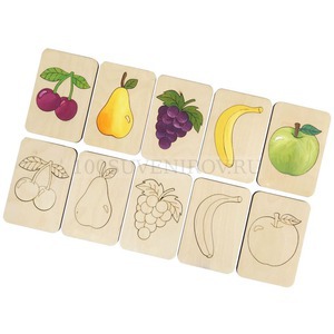 Фото Карточки-раскраски Wood Games, фрукты «Wood Machine»