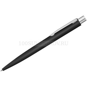 Фото Шариковая ручка черная из металла ическая Lumos soft-touch