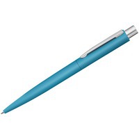 Ручка шариковая металлическая Lumos soft-touch, голубой