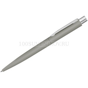 Фото Шариковая ручка серая из металла ическая Lumos soft-touch