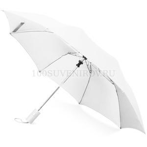 Фото Складной зонт белый из полиэстера TULSA