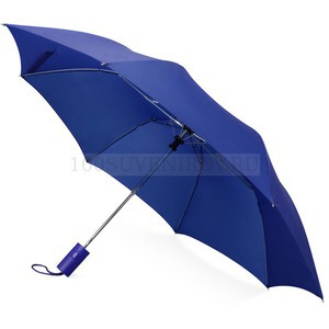 Фото Складной зонт синий из стали TULSA