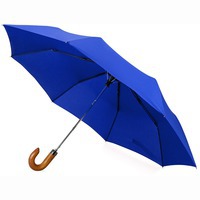 Зонт складной темно-синий из дерева CARY