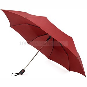 Фото Складной зонт бордовый из пластика IRVINE