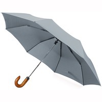 Зонт складной серый из дерева CARY