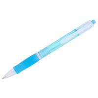Ручка пластиковая шариковая Trim, светло-синий/белый