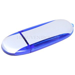 Фото USB-флешка на 32 Гб овальной формы (синий)