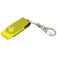 USB-флешка на 16 Гб с поворотным механизмом, желтый