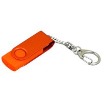 USB-флешка на 16 Гб с поворотным механизмом, оранжевый